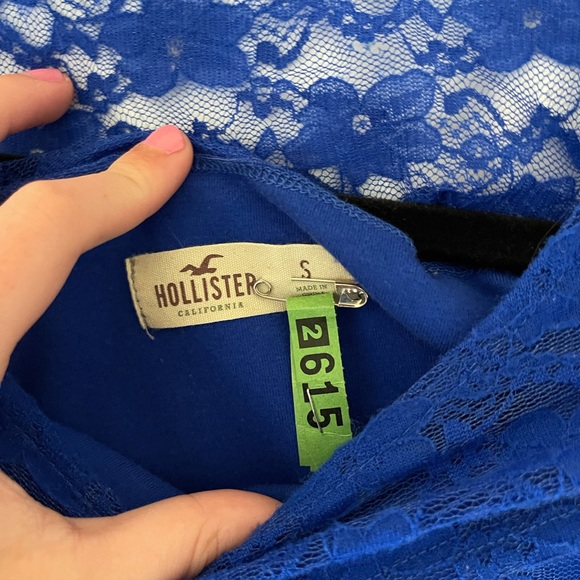 Hollister Royal Blue Lace Dress - Picture 3 of 4
